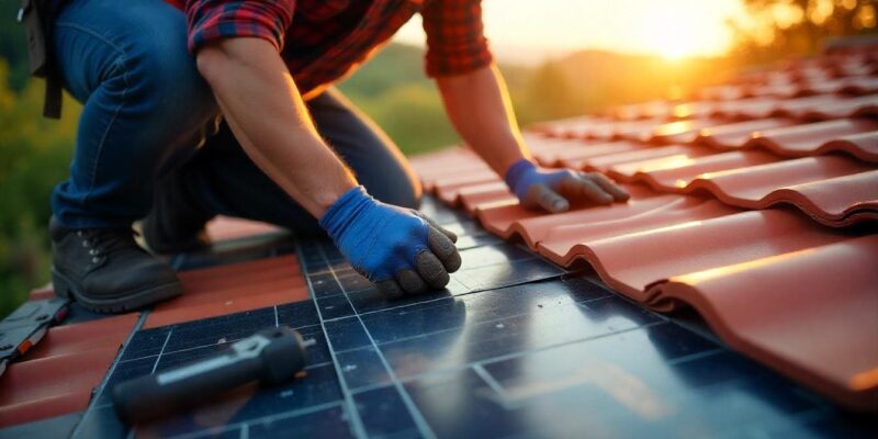 Solar-Dachziegel