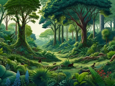 Symbolischer Wald mit Bundesnaturschutzgesetz Bezug Naturschutz Deutschland