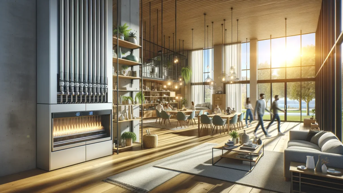 Moderne Gasheizung Hybrid Installation in einem Wohnhaus 2026