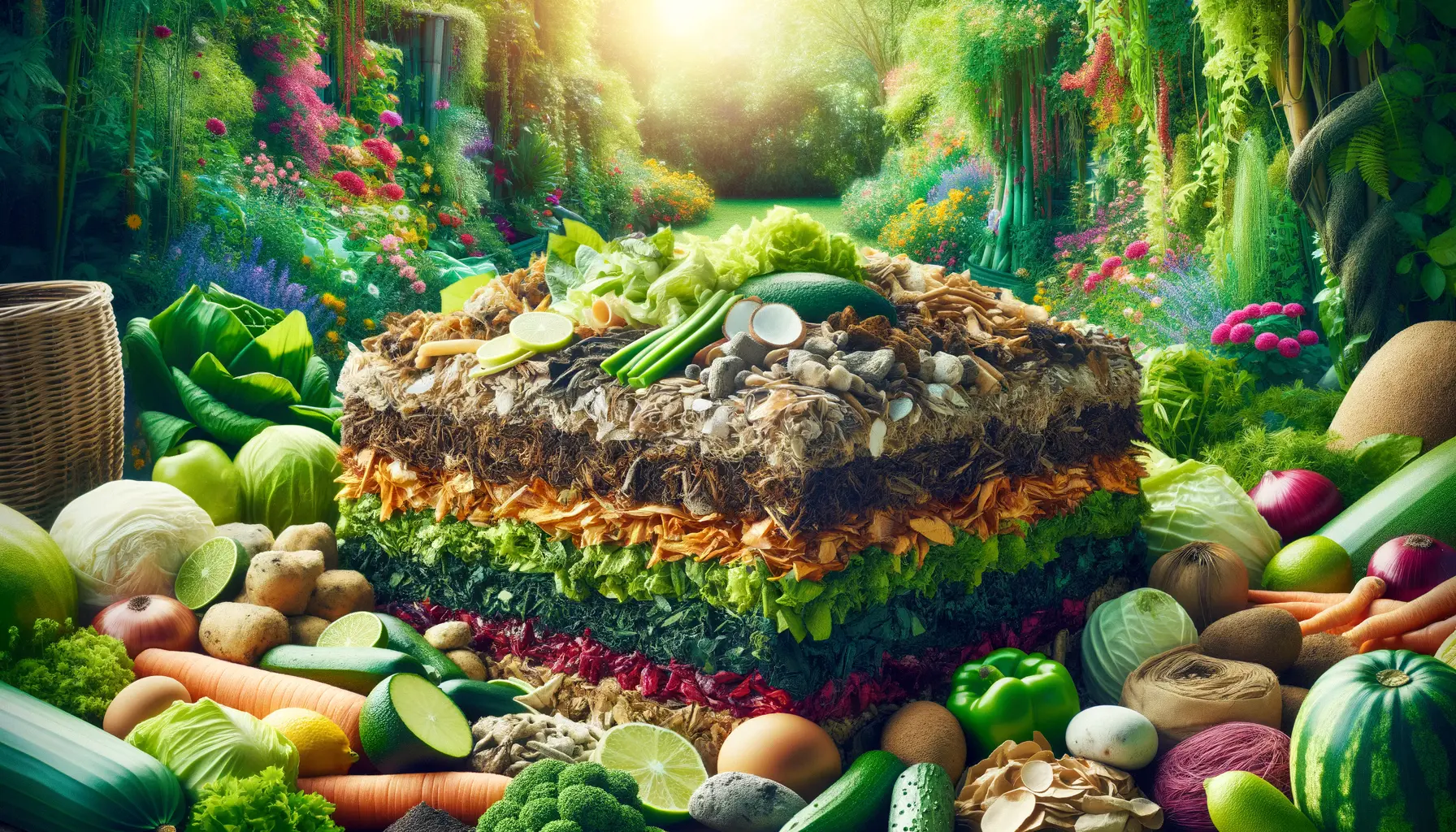 Kompost anlegen: Materialschichten aus grünen und braunen Materialien für optimale Zersetzung