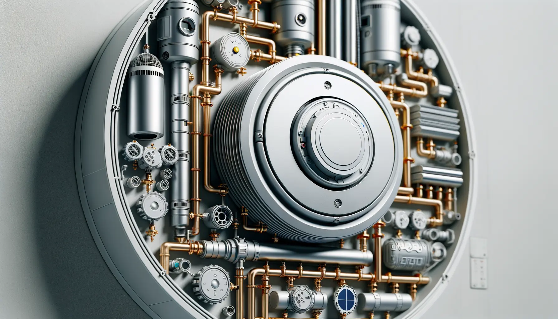 Moderne alternative Heizungsanlage statt Ölheizung 2025