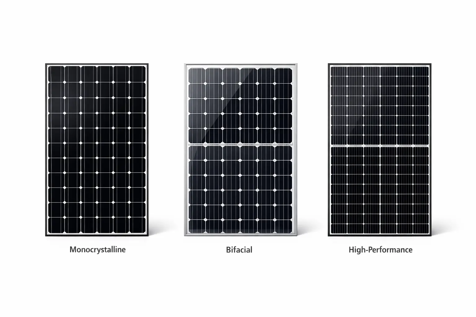 PV Preise Vergleich verschiedener Solarmodul-Technologien