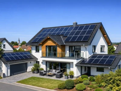 PV Preise 2026 - Photovoltaik-Anlage auf Hausdach mit Solarmodulen