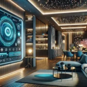 Smart Home Steuerungssystem im Wohnzimmer für vernetztes Wohnen 2026