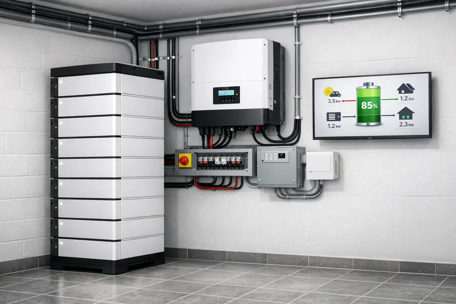 Batteriespeicher System für Solaranlagen Funktion