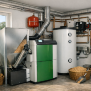 Verbrauch Pelletheizung effizientes Heizen Einfamilienhaus