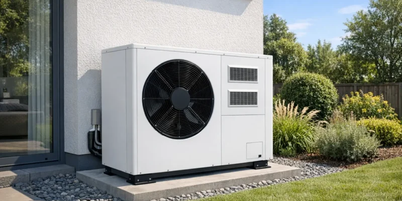 Was bedeutet Wärmepumpe - Außengerät einer modernen Luft-Wasser-Wärmepumpe