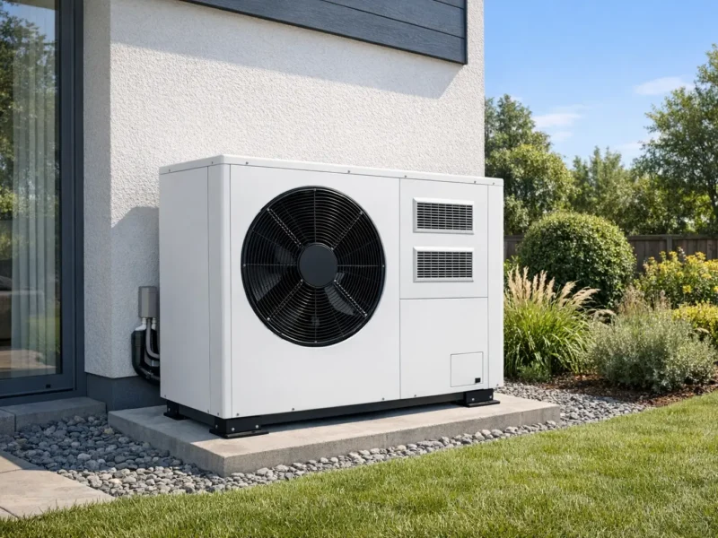 Was bedeutet Wärmepumpe - Außengerät einer modernen Luft-Wasser-Wärmepumpe