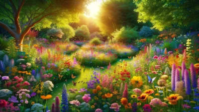 Wildblumenwiese anlegen mit bunten Wildblumen im Garten